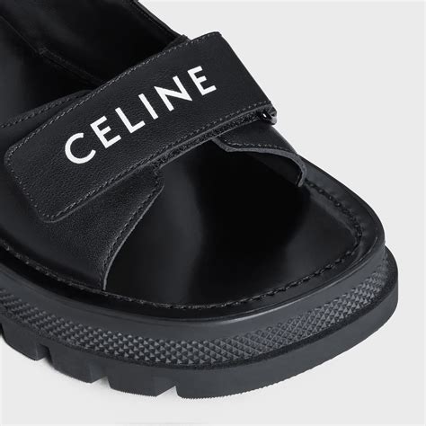 celine shoes black|Celine slip on sandals.